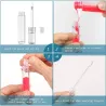 Lege transparante lipgloss containers - met lippenspons stick - 5ml - 20 stuksLippenstiften