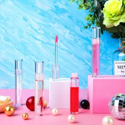 Lege transparante lipgloss containers - met lippenspons stick - 5ml - 20 stuksLippenstiften