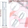 Lege transparante lipgloss containers - met lippenspons stick - 5ml - 20 stuksLippenstiften