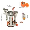 Draagbare mini campingkachel - buiten koken - brander - winddicht - 3000WSurvival gereedschap