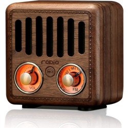 Retro houten luidspreker - digitale FM-radio - BluetoothBluetooth Luidsprekers