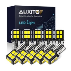 Auto LED lamp - T10 - 2835 SMD - W5W - Canbus - 6000K wit - 10 stuksT10