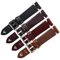Leather watch strap - with metal buckleWatches