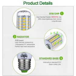 LED lamp - woonverlichting - E27 - E14 - 220VE27