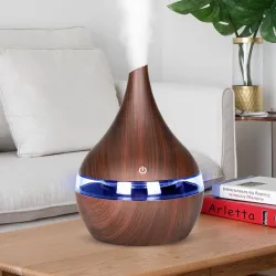 Ultrasone Luchtbevochtiger - etherische oliën diffuser - LED - USB - 300mlLuchtbevochtigers