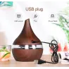 Ultrasone Luchtbevochtiger - etherische oliën diffuser - LED - USB - 300mlLuchtbevochtigers