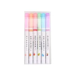 Artistic pen - curved lines marker - roller pen with patterns - 6 piecesPens & Pencils