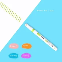 Artistieke pen - marker voor gebogen lijnen - rollerpen met patronen - 1 stukPennen & Potloden