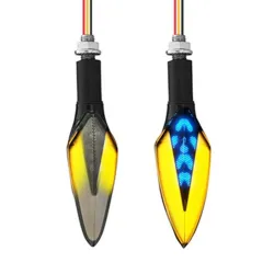 Motor knipperlicht lamp - vloeiende LED verlichting - universeel - waterdicht - 12V LED - 2 stuksRichtingaanwijzers