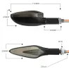 Motor knipperlicht lamp - vloeiende LED verlichting - universeel - waterdicht - 12V LED - 2 stuksRichtingaanwijzers