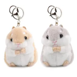 Pluizige vacht mini hamster - sleutelhangerSleutelhangers