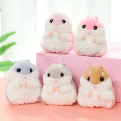Pluizige vacht mini hamster - sleutelhangerSleutelhangers