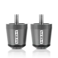Stuuruiteinden motorfiets - gebalanceerde pluggen - aluminium - 22 mm - 2 stuksHand Grips & End