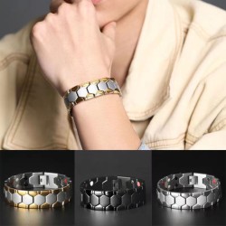 Magnetic therapy bracelet - slimming / energy - 4000 Gauss - stainless steelBracelets