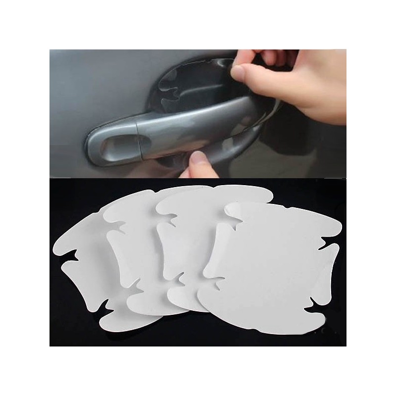 Transparante folie sticker - autodeurkruk bescherming - anti-kras - 4 stuksStickers