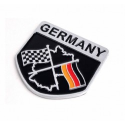 Autosticker - metalen embleem - Duitse vlagStickers