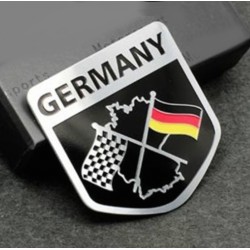 Car sticker - metal emblem - German flagStickers