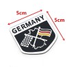 Autosticker - metalen embleem - Duitse vlagStickers