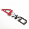4WD autosticker - 3D metalen embleemStickers