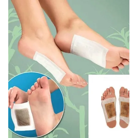 Detox foot patches - bamboo stickers - 10 piecesFeet
