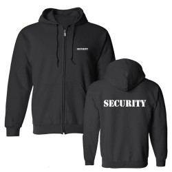 Stijlvolle hoodie - fleecejack - met rits / zakken - SECURITY-beletteringHoodies & Sweaters