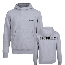 Stijlvolle hoodie - fleecejack - met zakken - SECURITY-opschriftHoodies & Sweaters