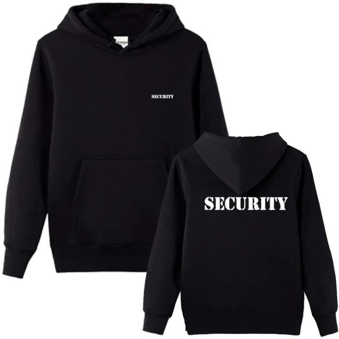 Stylish hoodie - fleece jacket - with pockets - SECURITY letteringHoodies & Sweatshirt