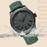 NAVIFORCE - militair sporthorloge - Quartz - waterdicht - leren band - groenHorloges