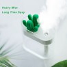 Transparent ultrasonic air humidifier - essential oils diffuser - cactus - LED - USB - 160 mlHumidifiers