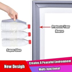 Afdichtstrip ramen/deuren - zelfklevend - geluiddempend - waterdicht - nylon schuimLijmen & plakbanden