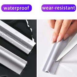 Afdichtstrip ramen/deuren - zelfklevend - geluiddempend - waterdicht - nylon schuimLijmen & plakbanden
