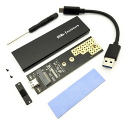 Dubbel protocol - M2 SSD-behuizing - USB-C naar USB-A-kabel - USB 3.1Computer & Laptops