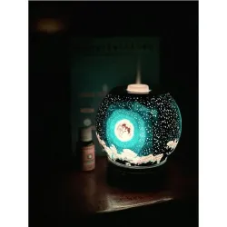 Ultrasonic air humidifier - essential oils diffuser - moon shape - LEDHumidifiers