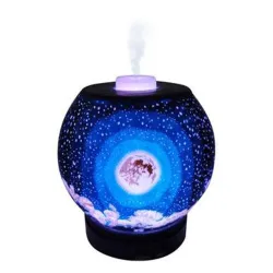Ultrasonic air humidifier - essential oils diffuser - moon shape - LEDHumidifiers
