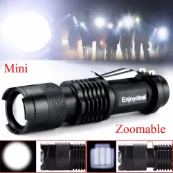 Mini zaklamp - super helder - instelbare zoomfocus - 2000Lm - CREE Q5 - LEDZaklampen