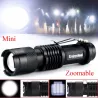 Mini zaklamp - super helder - instelbare zoomfocus - 2000Lm - CREE Q5 - LEDZaklampen