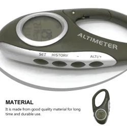 Digitaal LCD-display kompas - barometer - met karabijnhaakSleutelhangers