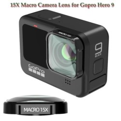 4K HD 15X macrocameralens - optisch glas - voor GoPro Hero 9 Black Action CameraLenzen & filters