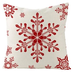 Decorative Christmas cushion cover - red with print - 45 * 45 cmCushion covers
