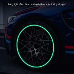 Universal tire air valves - fluorescent - 4 piecesValve caps