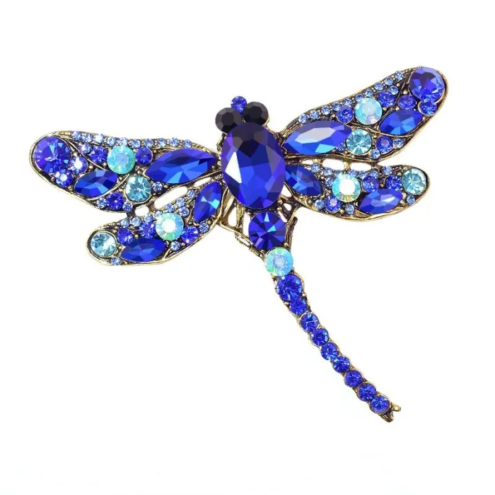 Kristallen libelle brocheBroches
