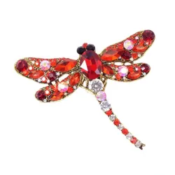 Kristallen libelle brocheBroches
