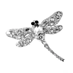 Kristallen libelle brocheBroches