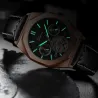 CHENXI - tourbillon mechanical watch - luminous - waterproof - leather strapWatches