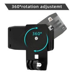 Snelmontageclip - 360 graden draaibaar - voor GoPro-camera'sBevestigingen