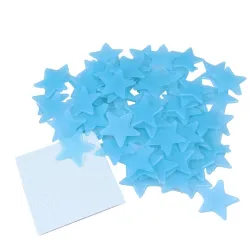 Glow-in-the-dark sterren - muur/plafond stickers - 3cm - 50 stuksDecoratie
