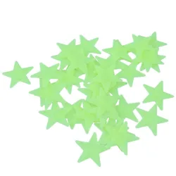 Glow-in-the-dark sterren - muur/plafond stickers - 3cm - 50 stuksDecoratie