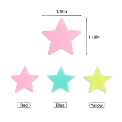 Glow-in-the-dark sterren - muur/plafond stickers - 3cm - 50 stuksDecoratie