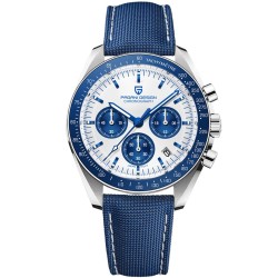 PAGANI DESIGN - edelstalen Quartz horloge - waterdicht - blauwHorloges