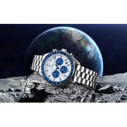 PAGANI DESIGN - edelstalen quartz horloge - waterdicht - zilver/witHorloges